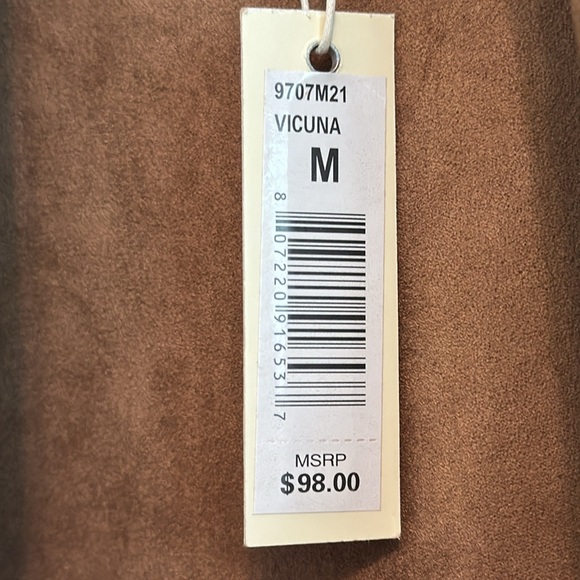 MAX STUDIO VICUÑA LEGGINGS MATCHING JACKET SET LARGE MICROSUEDE - Picture 3 of 10